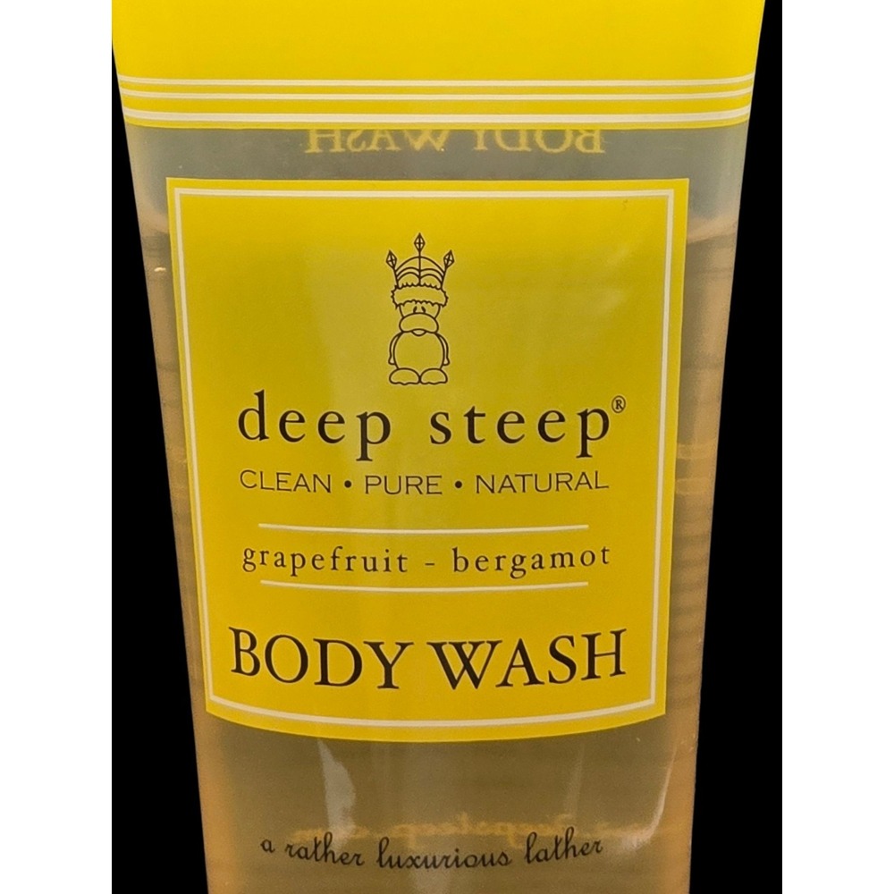 NEW Deep Steep Premium Beauty Grapefruit Bergamont Natural‎ Body Wash 8 oz USA - Picture 2 of 8